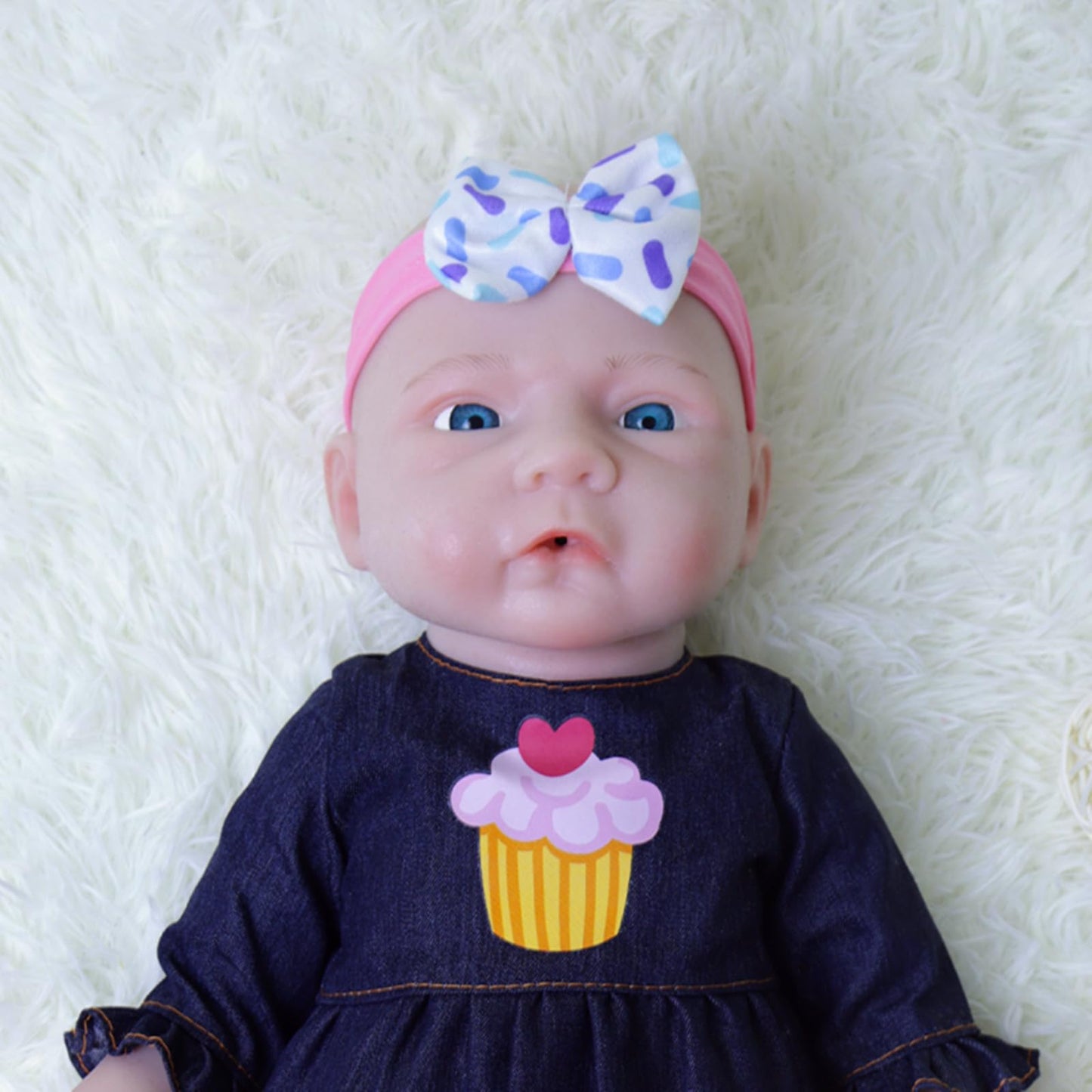 Aisite Drink And Pee Silicone Baby Doll Girl - 18 Inch Realistic Reborn Baby Dolls, Christmas&Birthday Gifts, Suitable For 3+