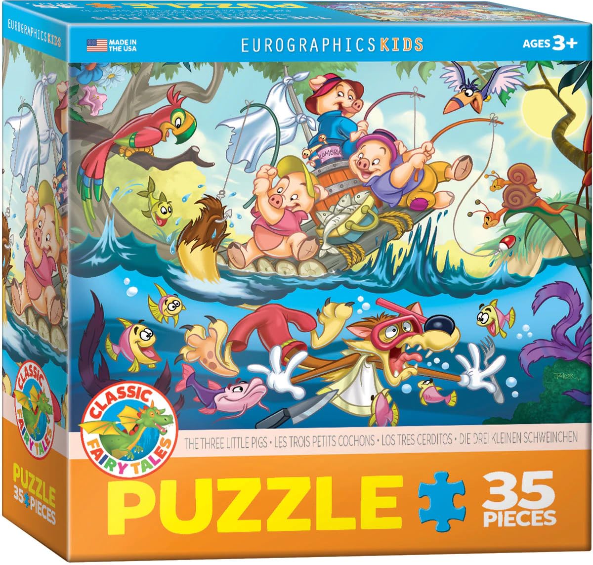 Eurographics 35-Piece Classicic Fairy Tales The Three Little Pigs Puzzle