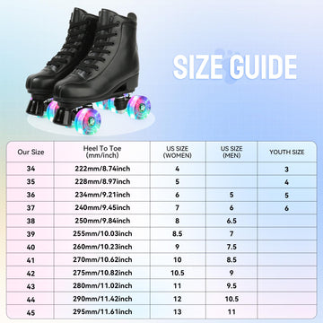 Xudrez Roller Skate Shoes For Women Men Pu Leather High-Top Double-Row Roller Skates For Beginner, Professional Indoor Outdoor R