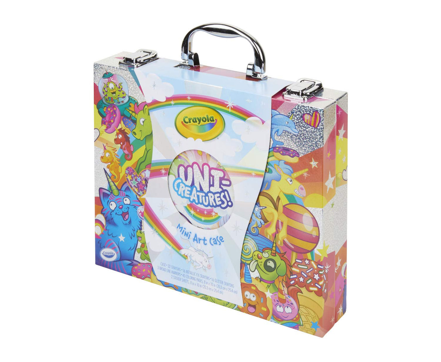 Crayola Mini Art Set - 109 Piece Kids Art Kit with UniCreatures, Multi-Color, Ages 3-7, Model 04-0528