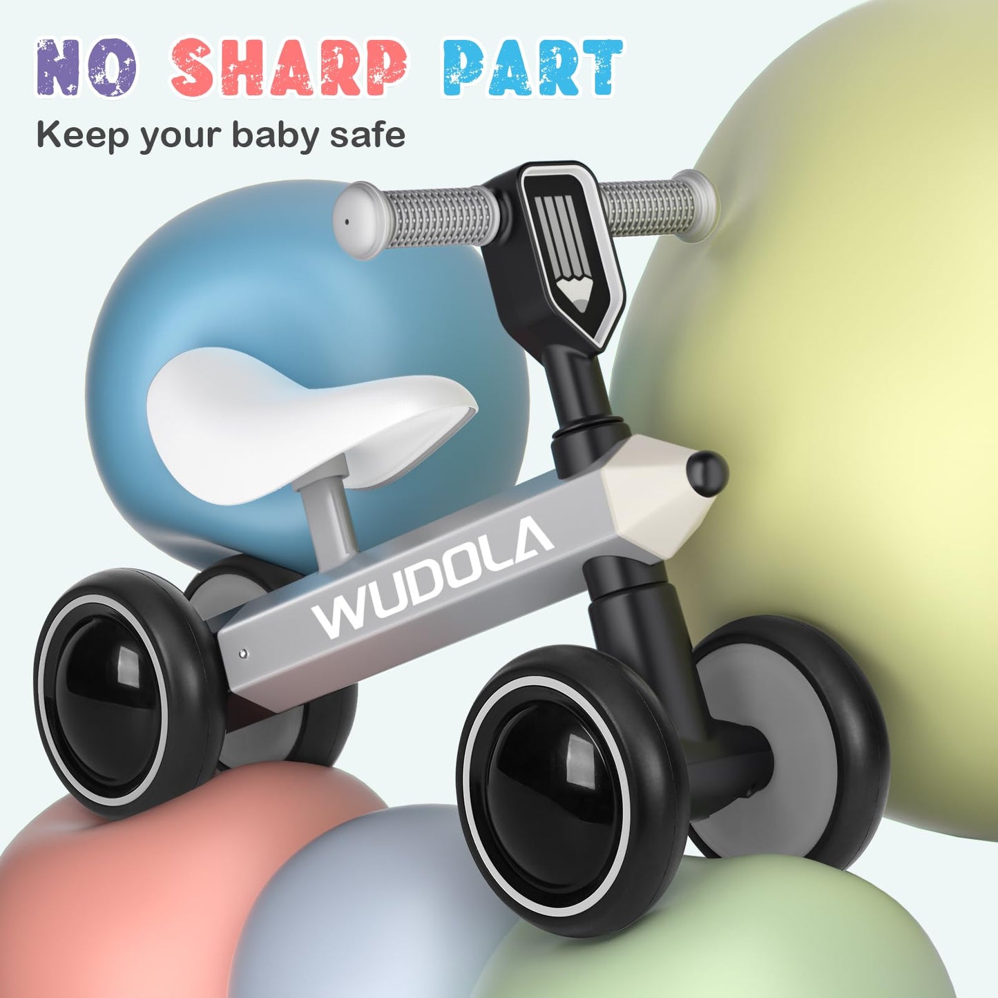 Wudola Baby Balance Bike Toy for 1 Year Old Boys Girls 10-36 Months, Toddler Balance Bike Best First Birthday Gifts Baby Bike an