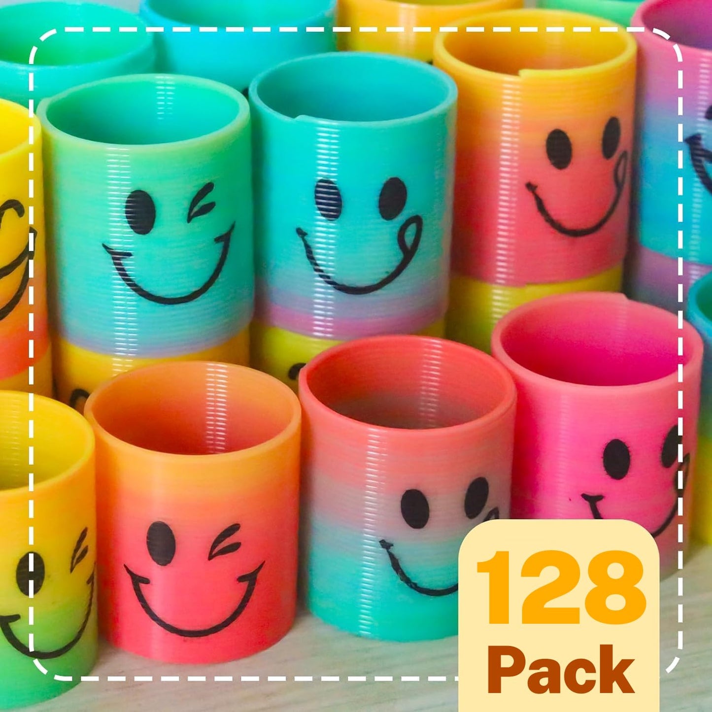 Cocurb 128 Pcs Mini Spring Party Favors For Kids 4-8,Fun Goodie Bag Stuffers For Birthdays, Classroom Prizes, And Small Toys Gif