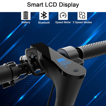 Electric Scooter 10'' Solid Tires 600W Peak Motor Up To 20Miles Range And 19Mph Speed For Adults - Portable Folding Commuting Sc