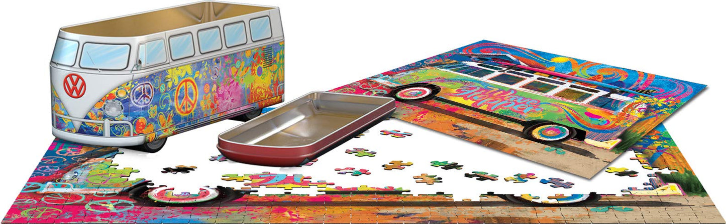 Eurographics Vw Wave Hopper 550-Piece Puzzle In Collectible Tin With Poster