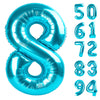 8 Balloon, Blue Number Balloons 40 Inch, 8Th Birthday Decorations For Boys Girls, Blue Birthday Balloons, Blue Party Supplies, N