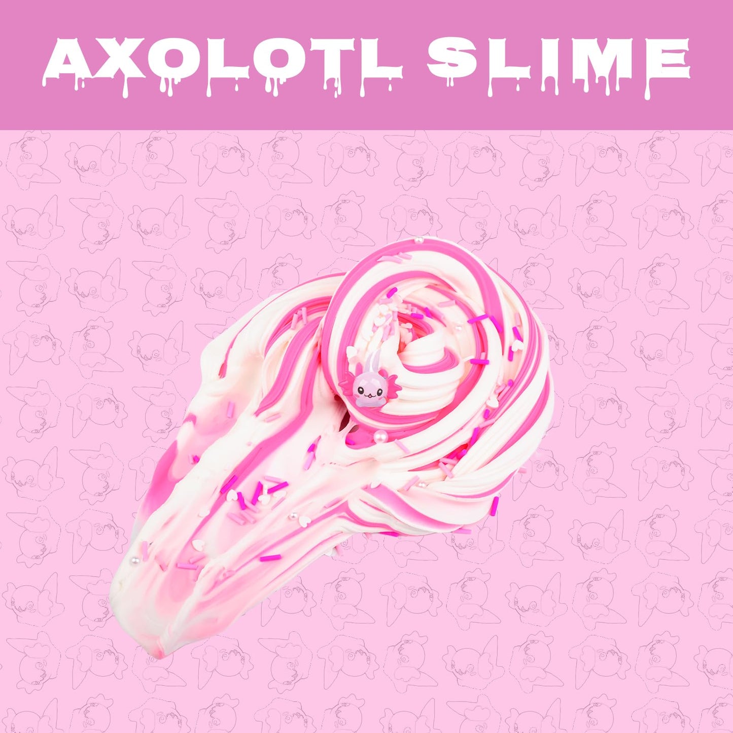 Axolotl Butter Slime - Premium Diy Scented Peach Slime For Boys & Girls, Ages 4-12 - Party Favors & Christmas Stocking Fillers