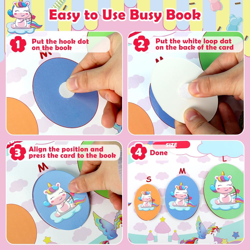 Aggkky Montessori Busy Book For Toddles 3+ Preschool Toddler Learning Activities Books For Kids Ages 3-5 Autism Sensory Educatio