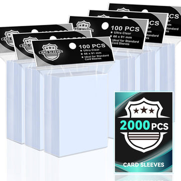 Vkshop 2000Ps Soft Card Sleeves For Standard Trading Cards,Sturdy Trading Cards Sleeves,Penny Card Fit For Baseball Cards,Mtg,Sp