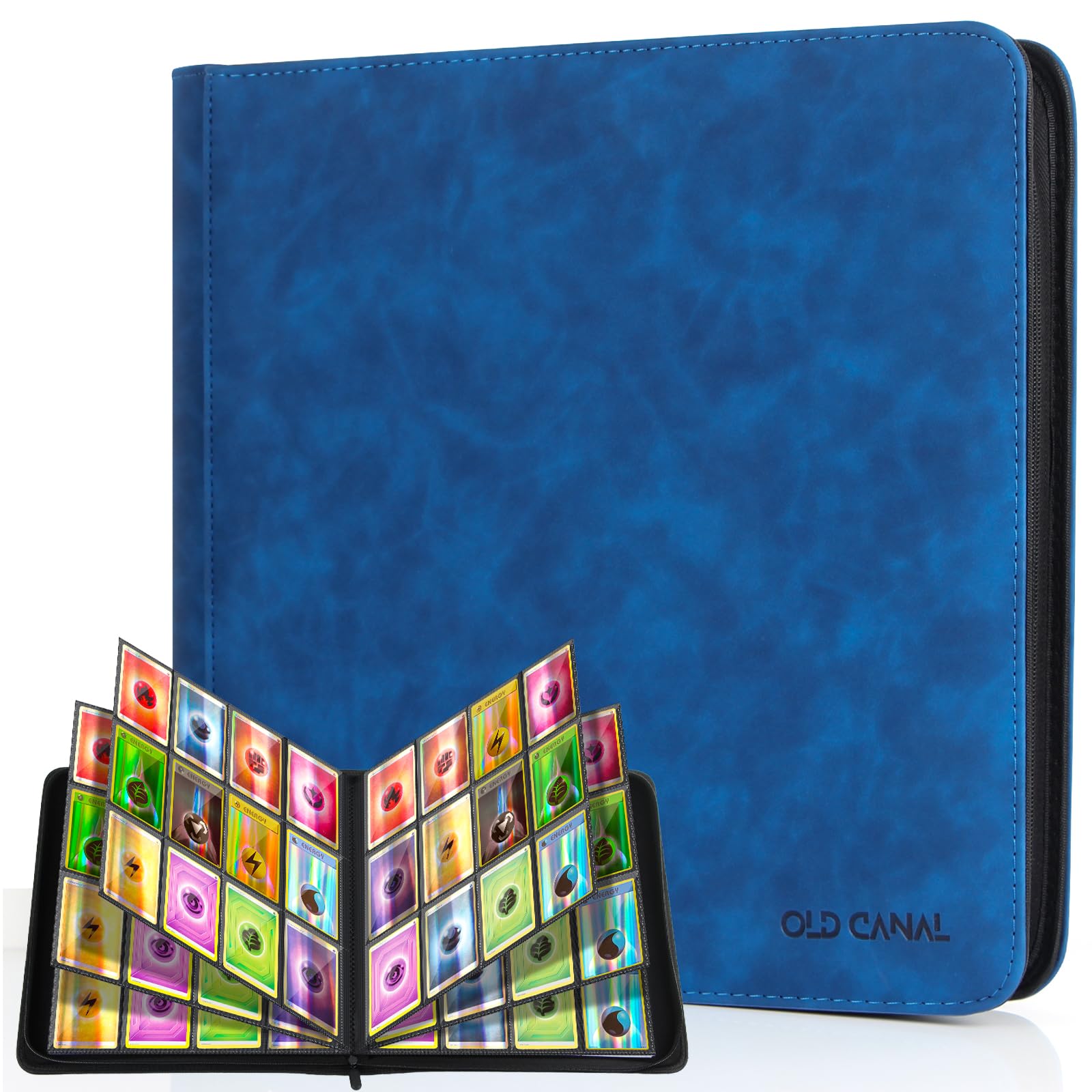 card binder mtg Old Canal Trading Card Binder 12 Pocket Card Album Folder Hold Up to 7 –  Toytooth
