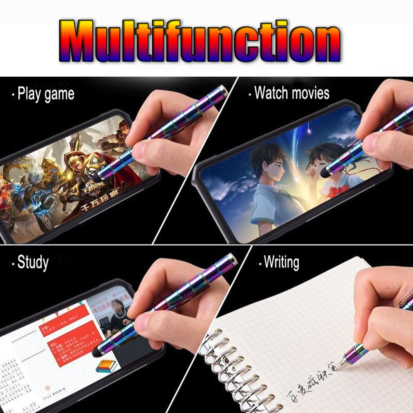 Aoyalabor Fidget Pen For Adults Kids, Magnetic Pen Gifts For Teenage Boys Decompression Magnet Pen Fidget Toy Pens, Christmas Bi