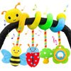 Zendstanding Car Seat Toys for Babies 0-6 Months, Spiral Car Seat & Stroller Activity Toy, Soft Plush Hanging Toys with Rattles,