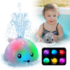 Zhenduo Baby Bath Toys, Light Up Bath Toys, Sprinkler Bathtub Toys For Toddlers Infant Kids Boys, Automatic Spray Water Bath Toy