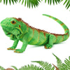 Syhood Plush Lizard Toy - 37.4'' Realistic Emerald Green Iguana - Soft Polyester Reptile Gift for Boys & Girls