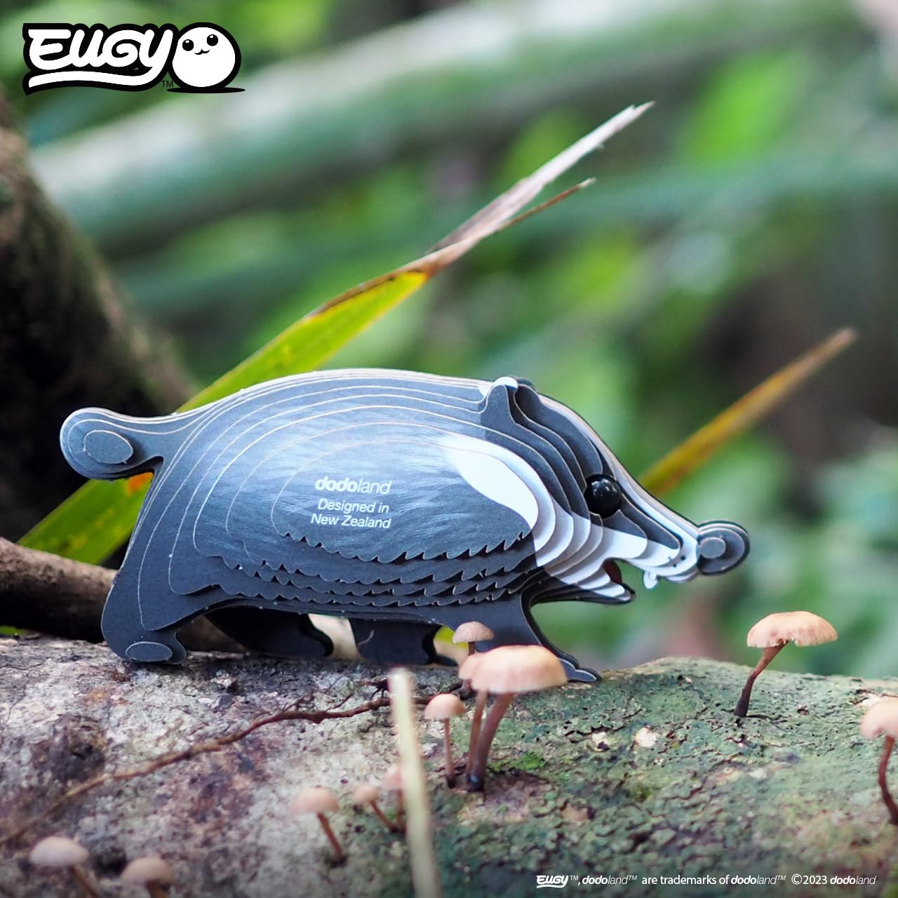 Eugy Badger 3D Puzzle, 35 Piece Eco-Friendly Educational Learning Puzzles For Kids 6+