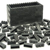 ZHX Masonry Profile Bricks Bulk Dark Gray Color DIY Building Block Toy for Wall Parts and Pieces Compatible for Major Brand 1x3