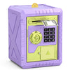 Summidate Piggy Bank for Kids Girls, ATM Piggy Bank with Password Access and Customizable Code, Electronic Saving Box with Autom