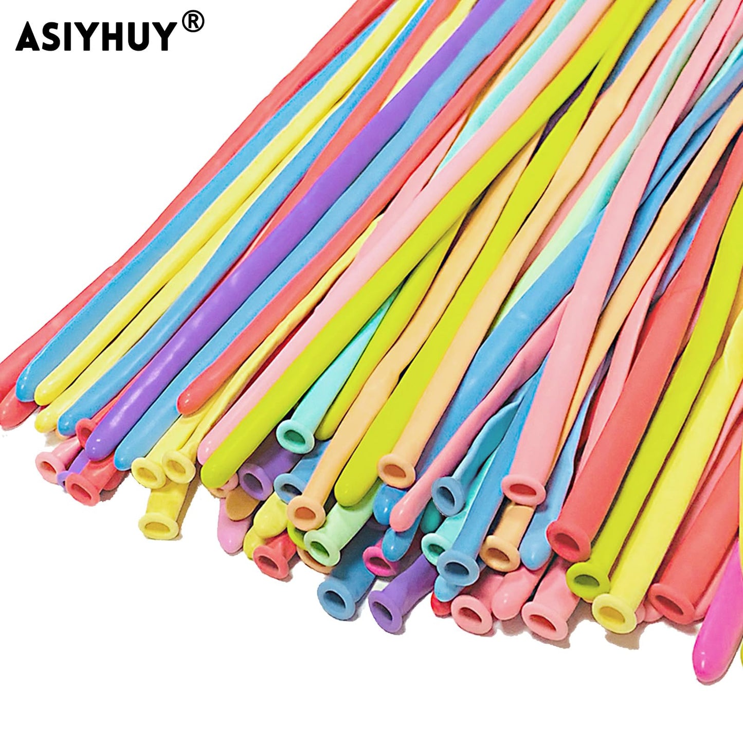Pastel 260Q Long Balloons 100 Pack Twisting Animal Balloons Assorted Color Thick Latex Modeling Long Magic Balloons For Animal S