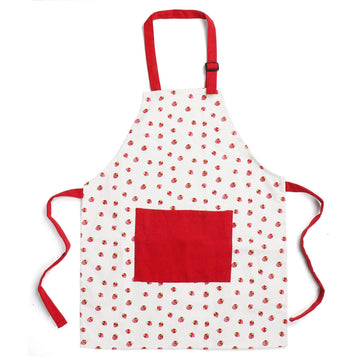 Jennice House Kids Apron Set with Chef Hat, Cute Child Baking Aprons with Adjustable Neck Strap and Pockets for Girls Boys Cooki