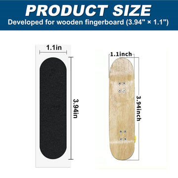 Haisalin 20Pcs Fingerboard Grip Tape, Precut Fingerboard Foam Grip Tape,Foam Grip Tape For Fingerboards, Precut & One Step Insta
