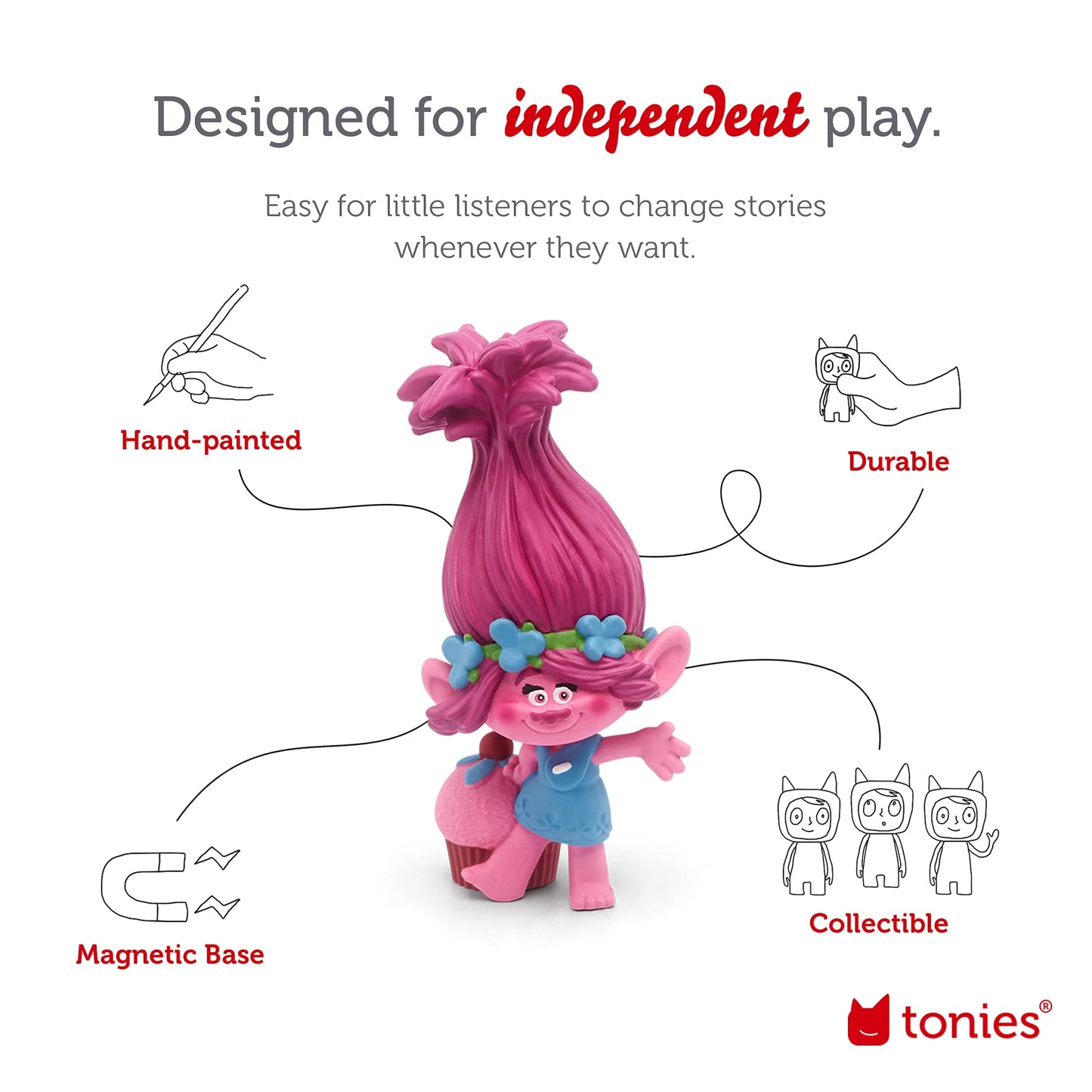 Tonies Poppy Audio Play Character From Dreamwork'S Trolls