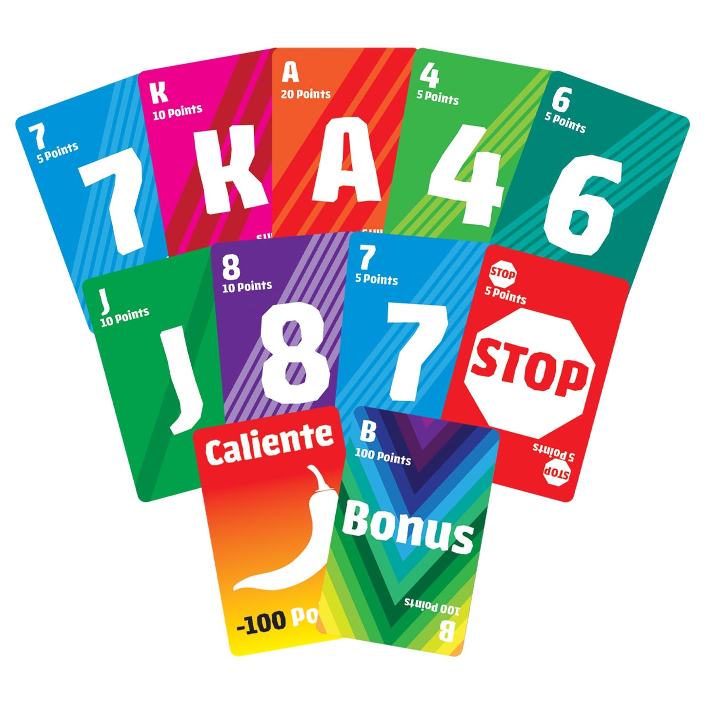 Winning Moves Canasta Caliente Game - 1-Pack, Multi Color, Plastic, Model 6111