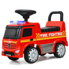 HONEY JOY Ride On Push Car, Licensed Mercedes Benz, Horn, Music, Lights, 24.5x11.5x17 inches, Red, For Kids 1-3 Years
