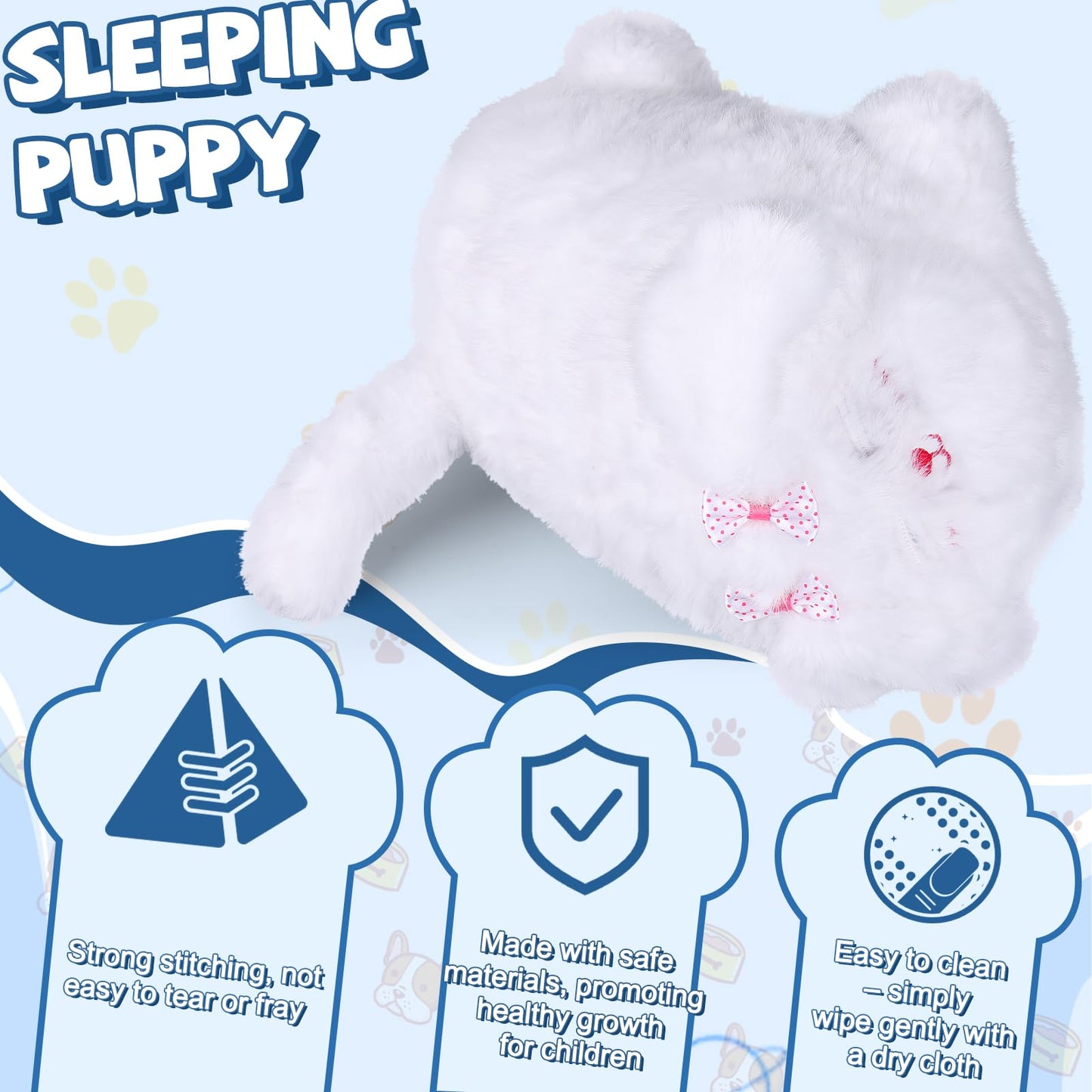 Jimate Interactive Dog Toys For Kids 3-7, Plush Toy Dogs That Barks, Blink And Talk, Children'S Toy Puppy With Pet Waterer, Milk