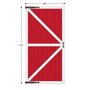 Beistle Barn Door Props Party Accessory - 1 Piece, Multi Color, Plastic, Model 52068