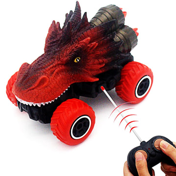 Tipmant Cute Rc Car Remote Control Vehicle Toys Realistic Animal Kids Boys Girls Birthday Gifts (Fire Dragon)