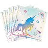 Wernnsai 50Pcs Unicorn Paper Napkins - Unicorn Birthday Party Supplies Disposable Rainbow Dinner Napkins Neon Unicorn Tableware For Kids Girls Princess Fantasy Themed Party