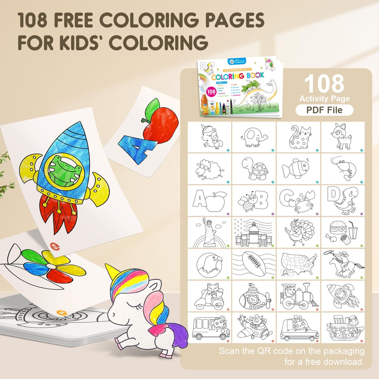Jar Melo Jumbo Twistable Crayons, 12 Colors, Ultra-Silky & Washable, Unbreakable, Safe for Kids Ages 1-8, Includes 108 Free PDF Coloring Pages