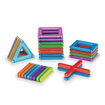 Guidecraft Powerclix Frame Magnetic Building Blocks Set - 26 Piece, Stem Educational Creative Construction Toy