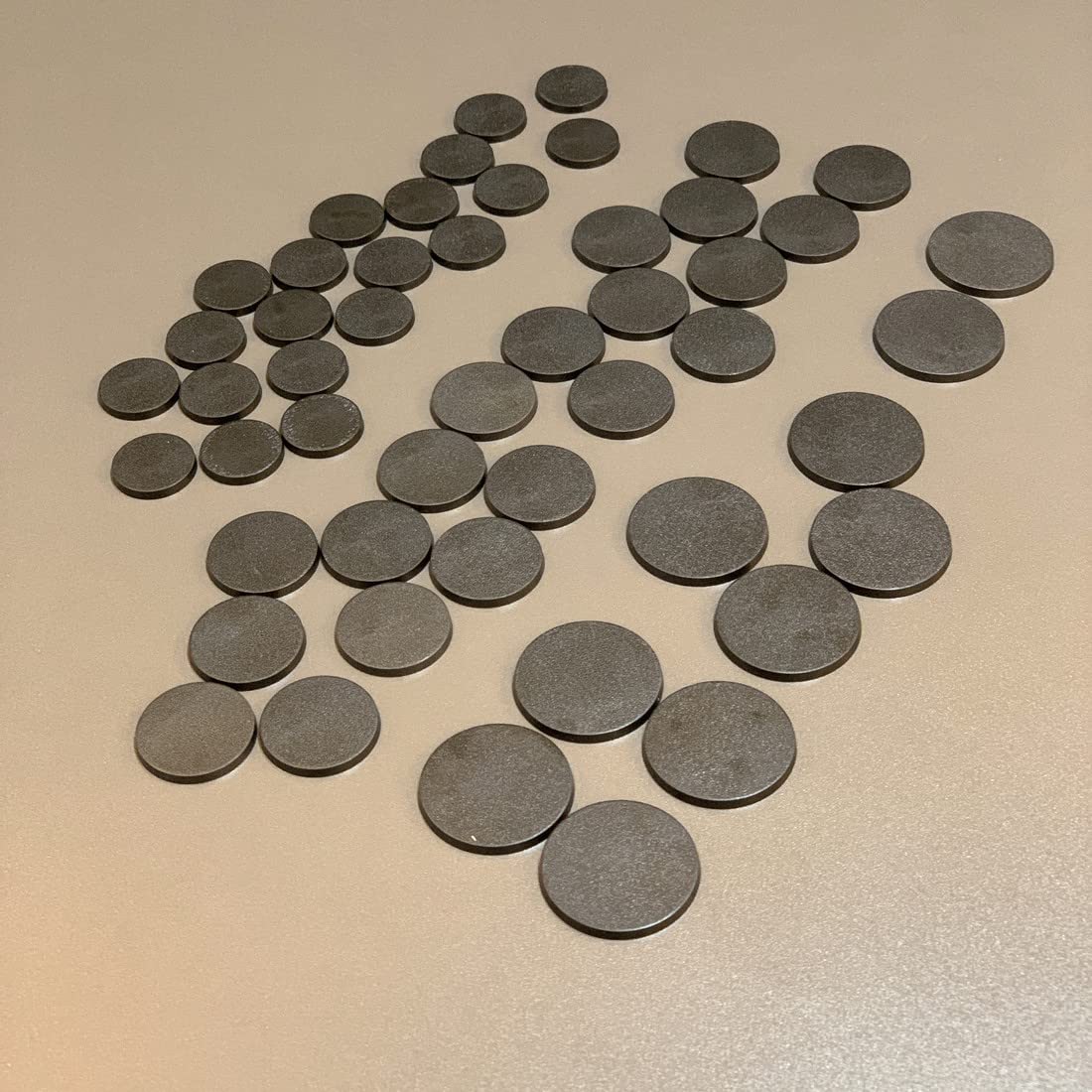 Nc Ebco 50Pcs Mix Round Plastic Model Bases 25Mm/32Mm/40Mm For Gaming Miniatures Or Wargames Role Playing Board Game Figure Toy