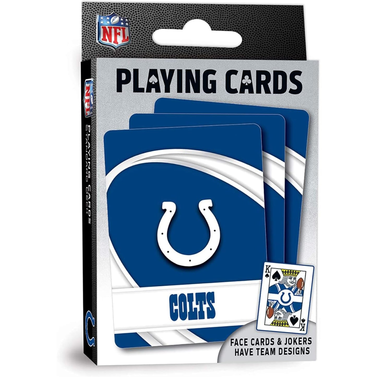 Masterpieces - Nfl Playing Cards, Officially Licensed Indianapolis Colts Football Deck, Family Games For Adults And Kids, Standard Index