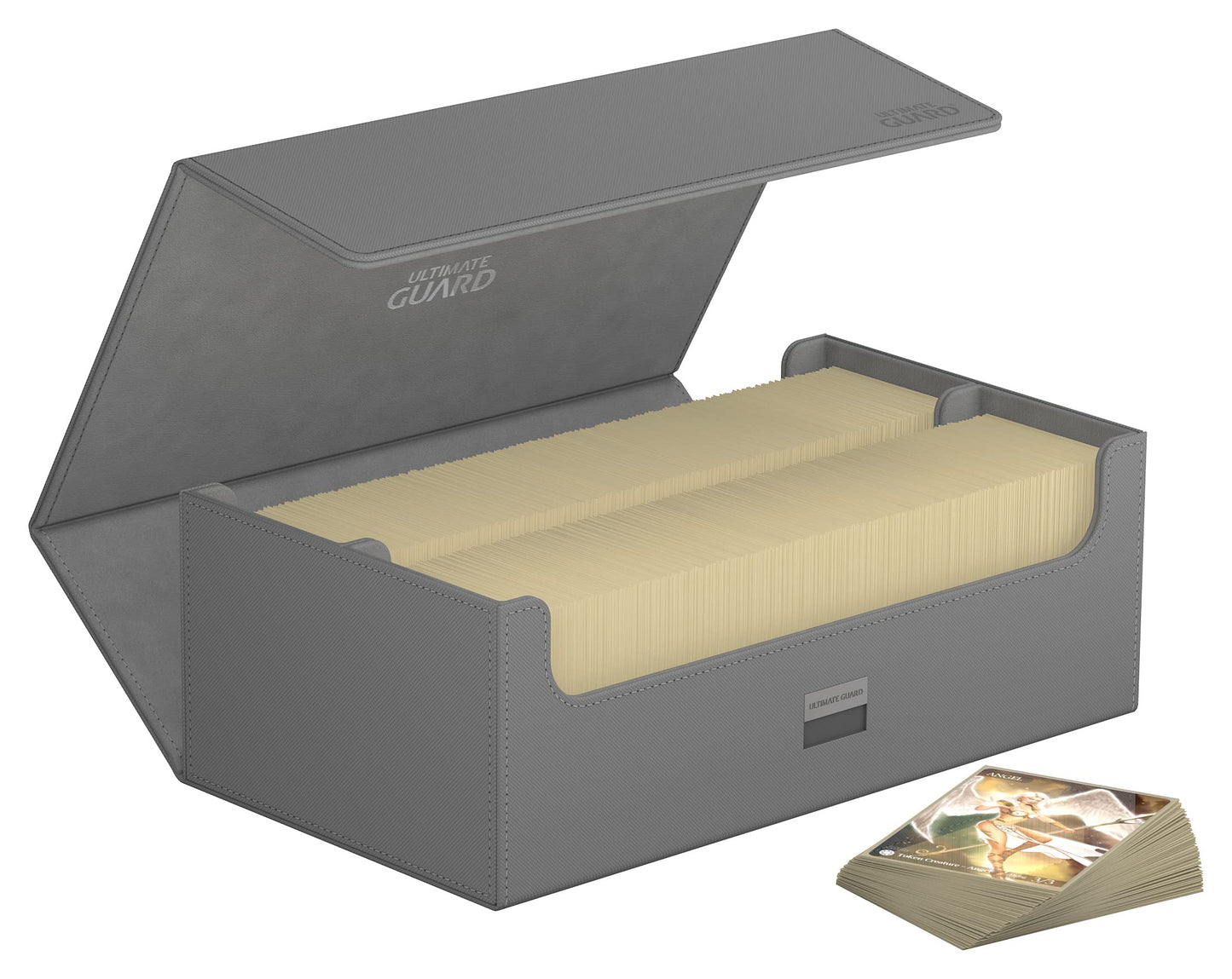 Ultimate Guard Arkhive 800+, Deck Case For 800 Double-Sleeved Tcg Cards, Grey, Compatible With Boulders, Magnetic Closure & Microfiber Inner Lining
