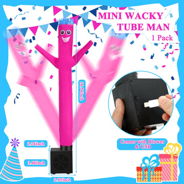 Poen Easter Basket Stuffers Easter Gift For Kids Wacky Waving Inflatable Tube Guy Mini Inflatable Tube Man With Blower Desktop O