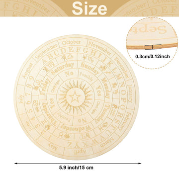 Star Pendulum Board Wooden Dowsing Board Divination Metaphysical Message Board For Witchcraft Wiccan Altar Supplies Kit Beginner