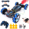 WJWMIRC 4WD Remote Control Gesture Sensor Car, Double-Sided Rotating 360 Flips Drift Car, 2.4 GHz Hand Control Car with Lights M