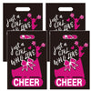 OriniPlay 50 Pieces Cheerleading Goodie Bags - Sport Cheerleading Game Girl Cheer Dance Themed Party Decorations Supplies Decor