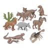 BRETOYIN 11PCS Mini Desert Animals Figurines Set Desert Realistic Desert Animals Figurines Toys Party Decorations Tabletop Decor