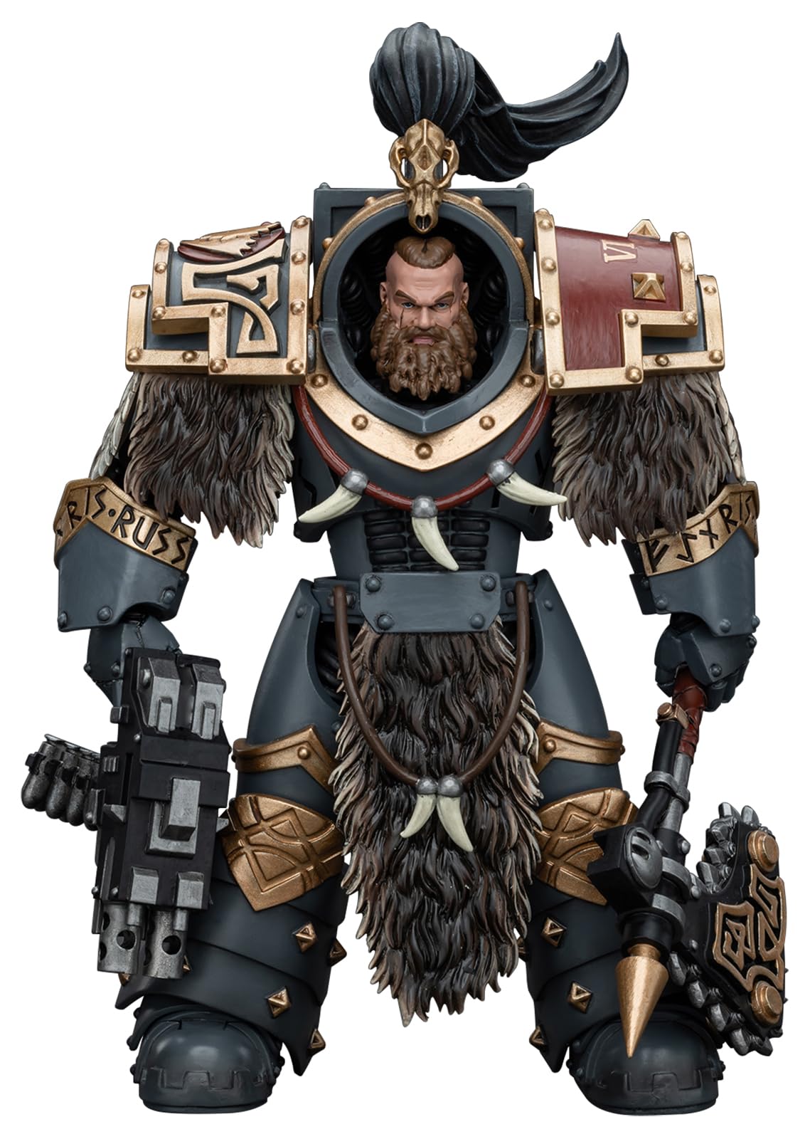 Joytoy Warhammer 40K 1/18 Action Figures, Space Wolves Varagyr Wolf Guard Squad Varagyr Terminator 4 Perfect For Collectors & De