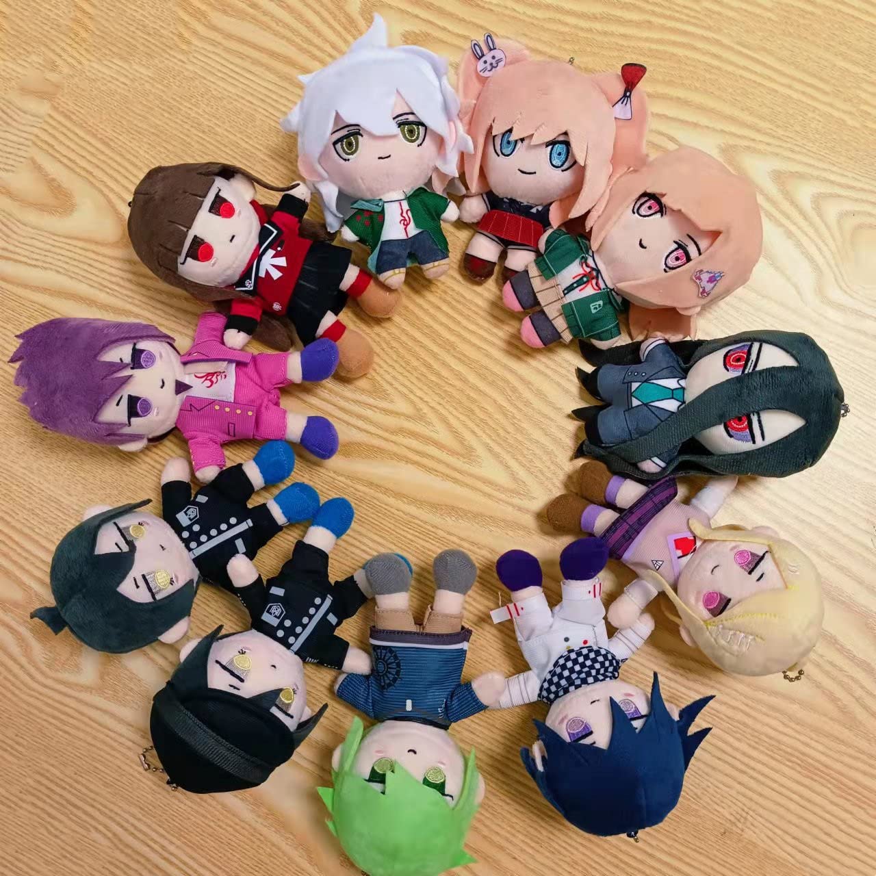 Groydbna Anime Plush Doll Cosplay Plushie Figure Cute Stuffed Keychain, Junko Enoshima
