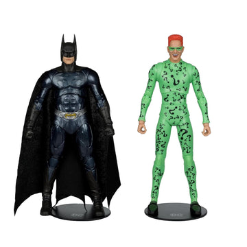 Mcfarlane Toys Batman Forever Dc Multiverse 7-Inch Batman And Riddler Action Figures (2 Items)