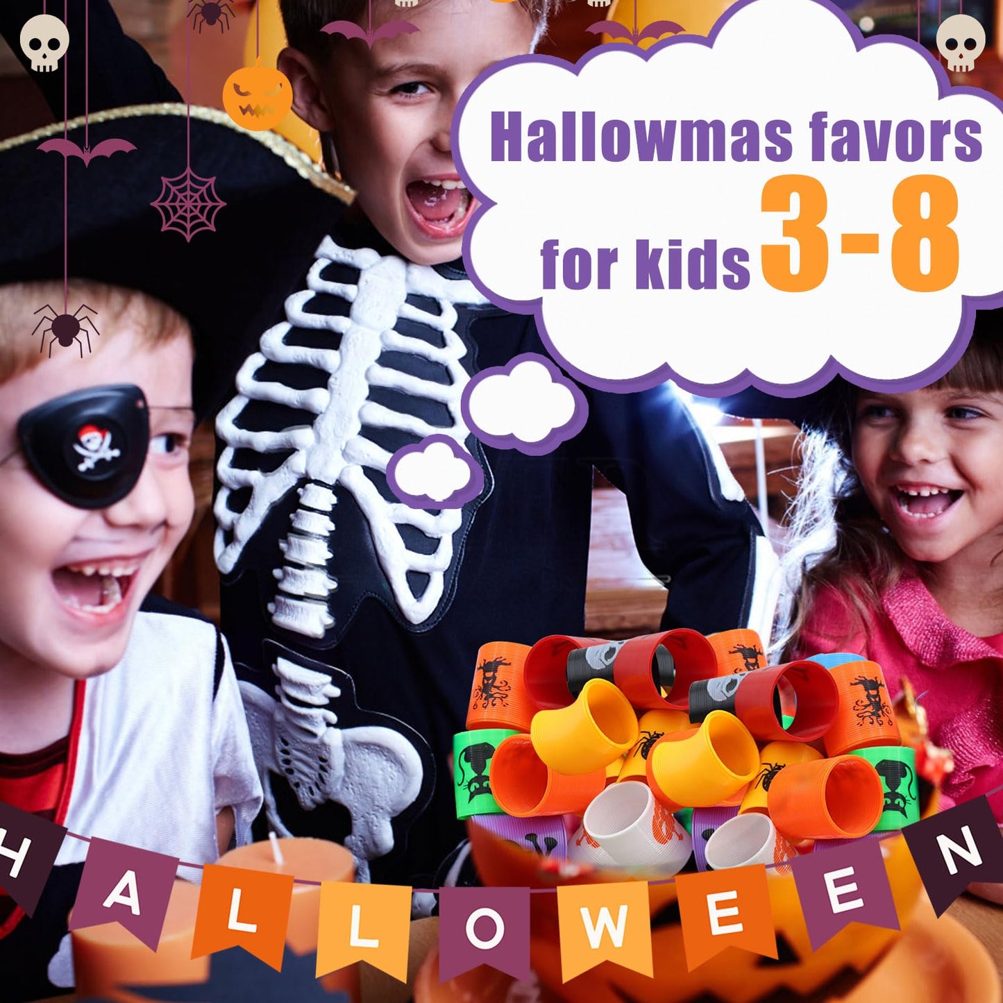 Cocurb 32 Pcs Halloween Mini Spring Party Favors For Kids 4 To 8 Fun Goodie Bag Stuffers For All Hallow'S Day, Classroom Prizes,