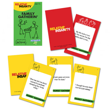 PlayMonster Relative Insanity Party Game - Family Fun for Ages 14+, Multi-Color, Model 7468, Paper Material
