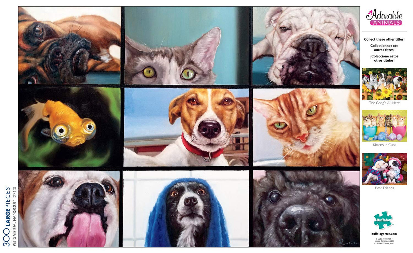 Buffalo Games - Pet'S Virtual Hangout - 300 Large Piece Jigsaw Puzzle