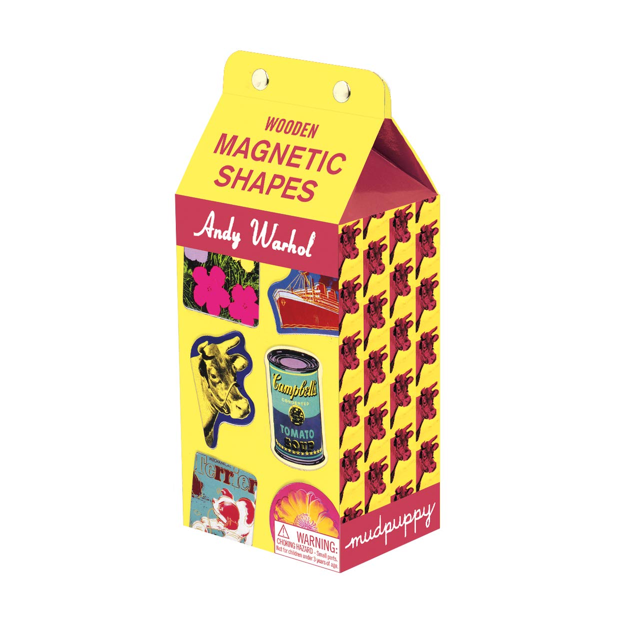 Mudpuppy Andy Warhol Wooden Magnetic Shapes