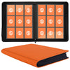 Card Binder 9 Pocket for 360 Cards - enhanced Trading Card Binder with Sleeves Protection Side Loading Collection for TCG MTG YGO One Piece Collectible Cards (Orange)