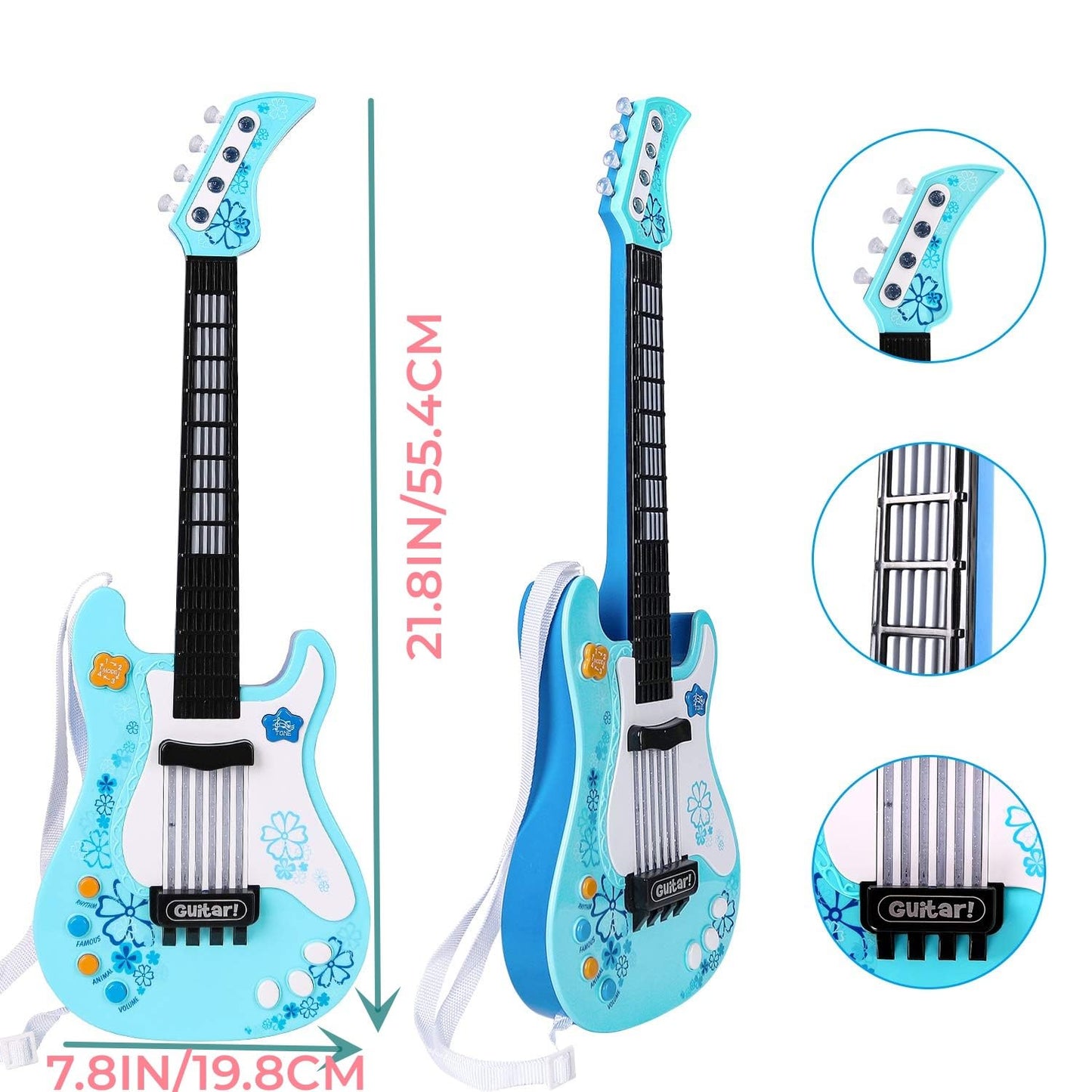 Kids Guitar, Jakeloo Toddler Guitar Toy Baby Electric Guitar Childrens Guitar Musical Toy Electric Guitar Toddler Electric Toy G