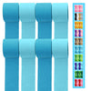 8 Rolls Crepe Paper Streamers 656ft, Pack of Light Blue and Sky Blue Party Steamers Set for Party Decoration Wedding Birthday Ba
